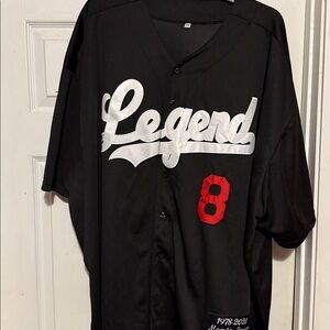 Kobe Bryant Black Mamba Legends Jersey. All Lettering Is Stitched